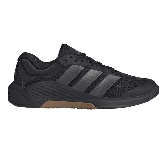 Black-Grey - Front - Adidas Mens Dropset4 Pwr Logo Shoes