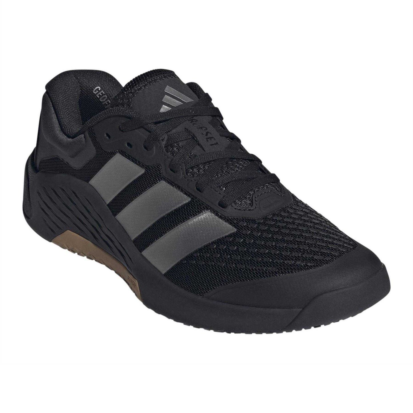 Black-Silver - Pack Shot - Adidas Mens Dropset4 Pwr Logo Shoes