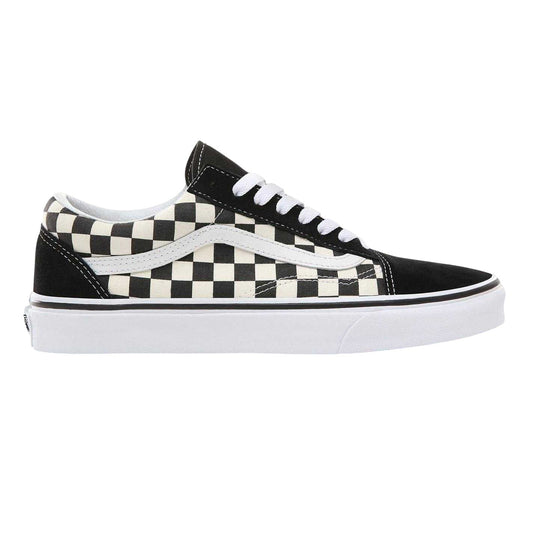Check - Front - Vans Womens-Ladies Old Skool Suede Flat Skate Shoes