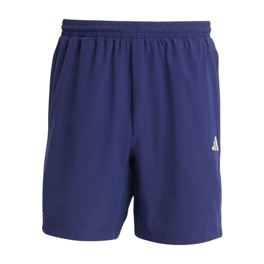 Dark Blue - Front - Adidas Mens Tech Running Shorts