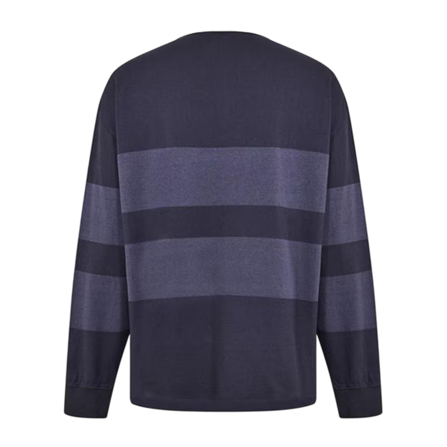 Black - Back - Timberland Mens Striped Long-Sleeved Rugby Polo Shirt