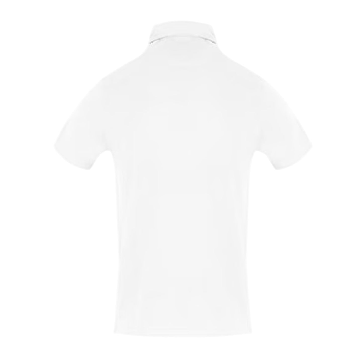 White - Back - Aquascutum Mens Logo Pique Polo Shirt