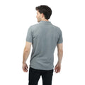 Grey - Back - Gant Mens Rugger Piqué Regular Polo Shirt