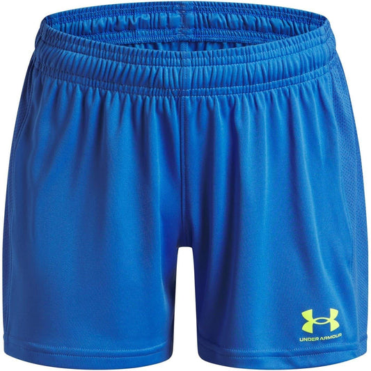 Atlantic Blue - Front - Under Armour Childrens-Kids Moisture Wicking Shorts