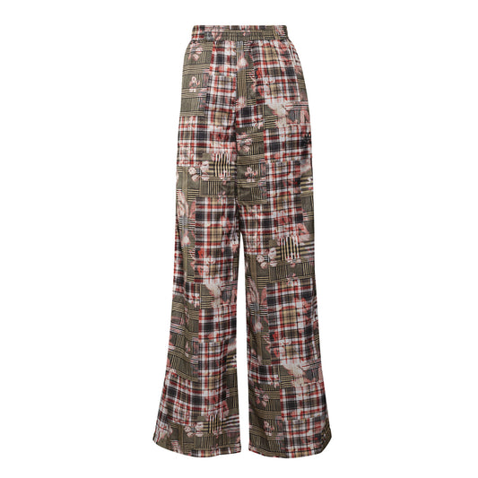 Multicoloured Print - Front - Adidas Womens-Ladies Graphic Print Flared Leg Trousers