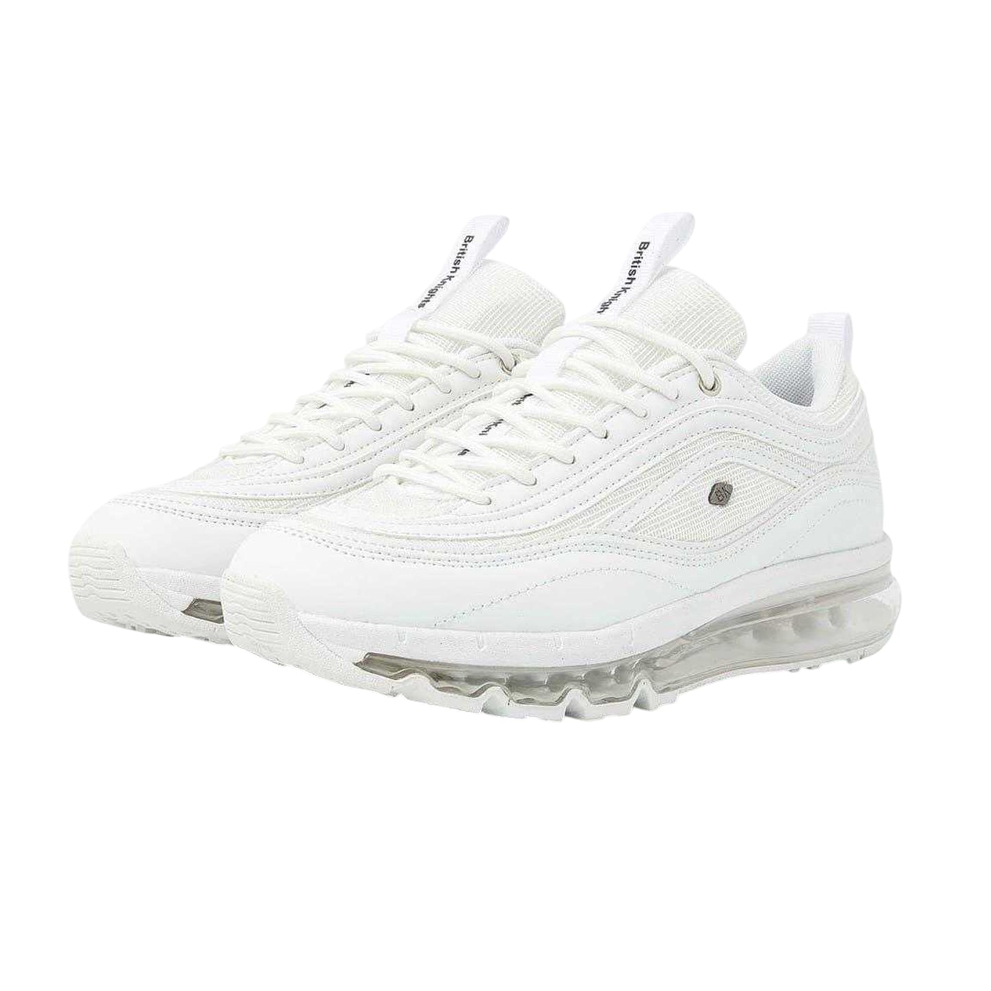 White - Pack Shot - British Knights Mens Zion Air Cushioned Trainers