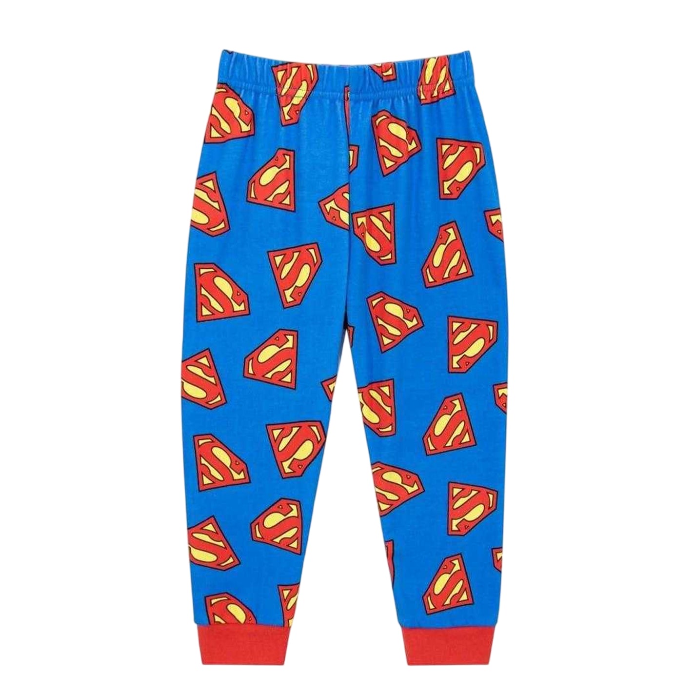 Blue-Red - Lifestyle - Superman Boys Brushed Cotton Long Pyjama Set