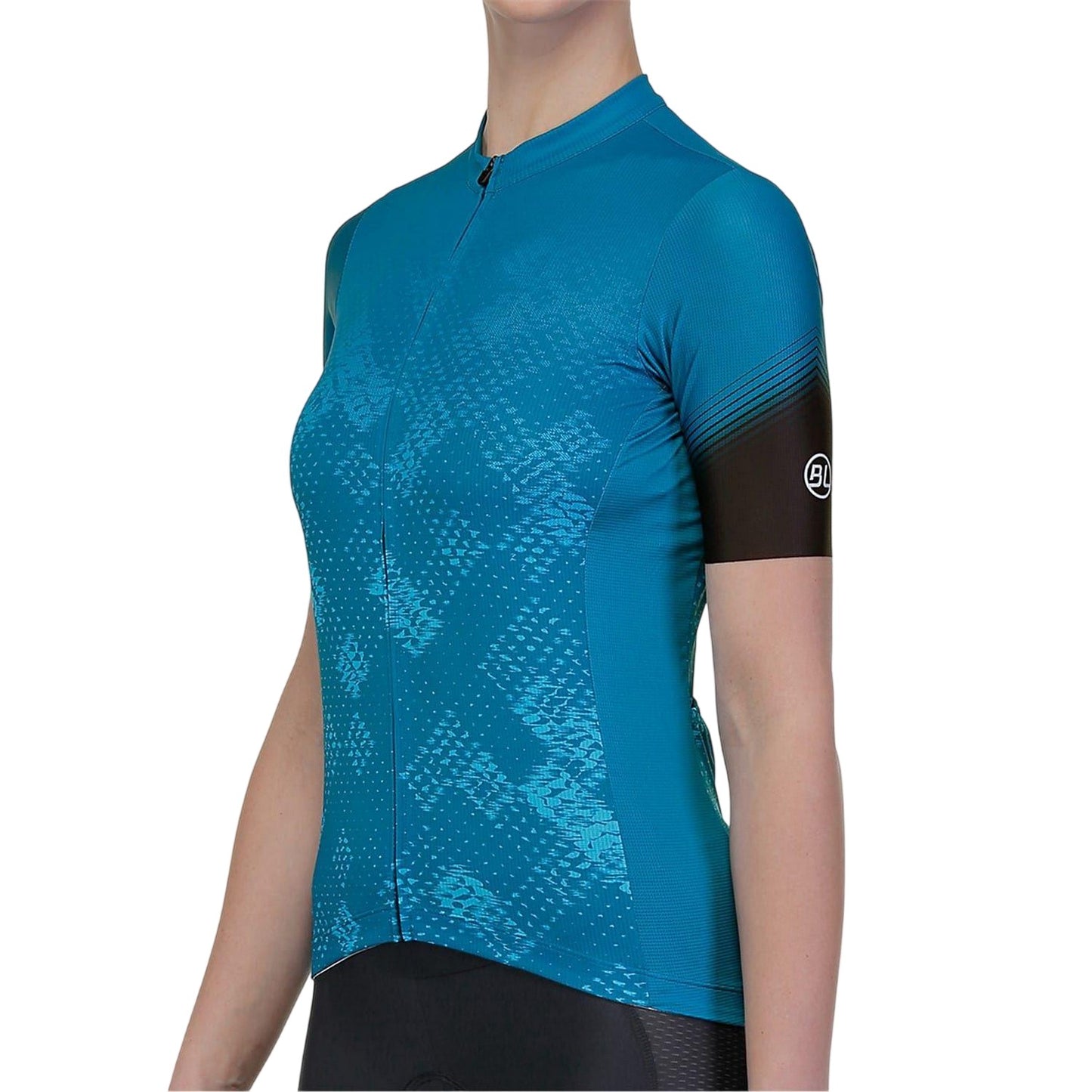 Turquoise - Side - Bicycle Line Womens-Ladies Tracy2 Cycling Jersey