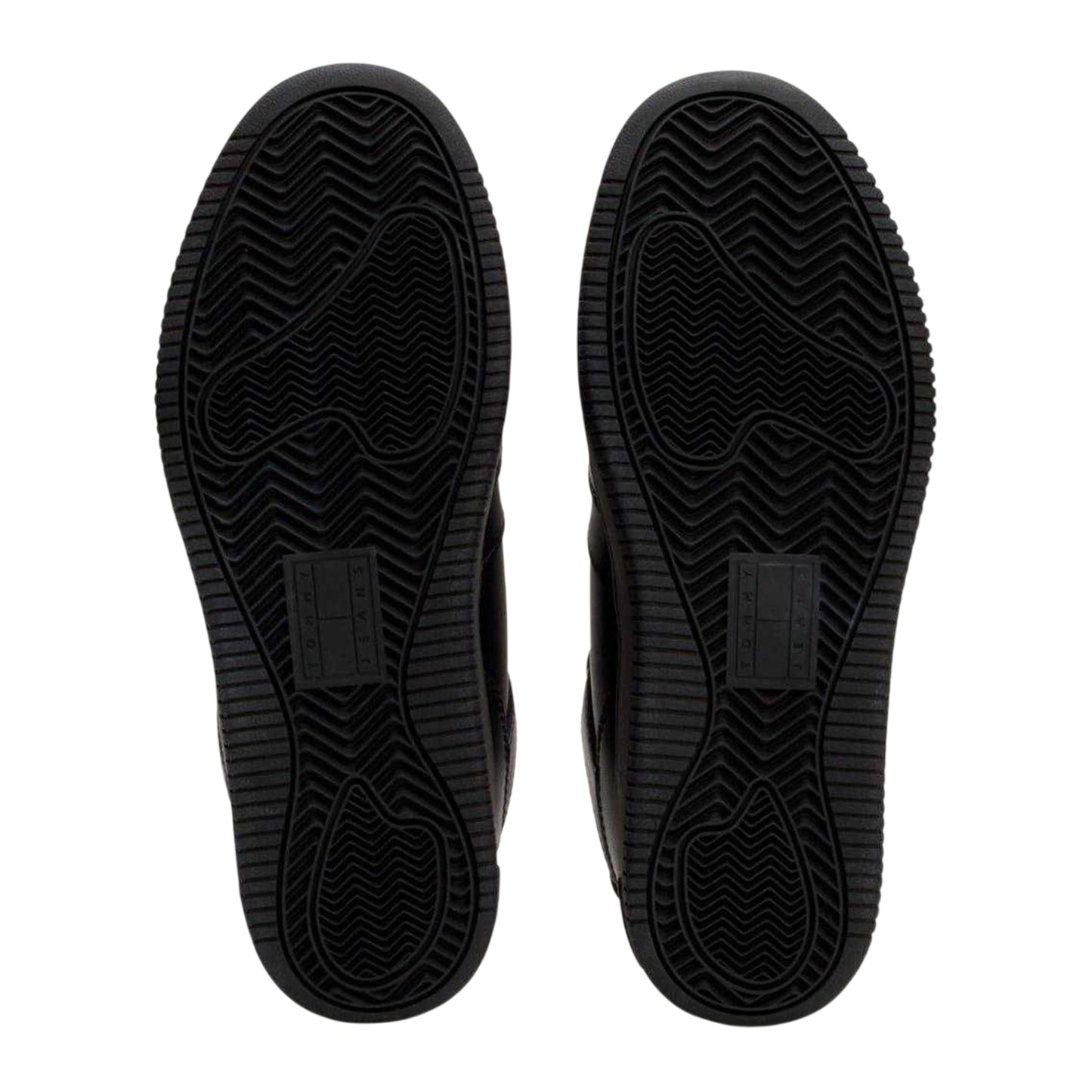 Black - Lifestyle - Tommy Jeans Womens-Ladies Retro Leather Basketball Trainers