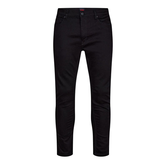 Black - Front - Hugo Mens 734 Denim Plain Jeans