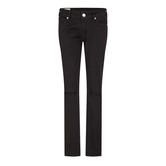 Black - Front - Criminal Damage Mens Denim Ripped Skinny Jeans
