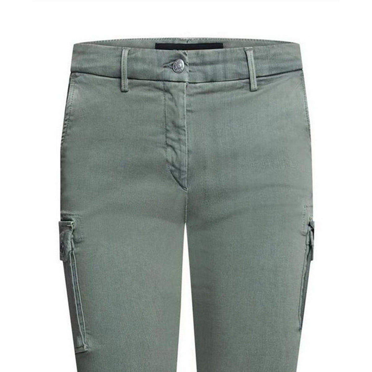 Green - Side - Replay Womens-Ladies Cotton Blend Slim Jeans
