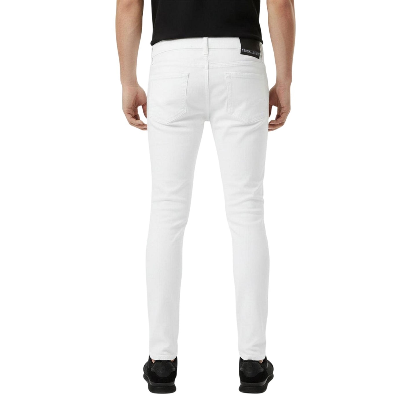 White - Lifestyle - Criminal Damage Mens Camden Slim Jeans