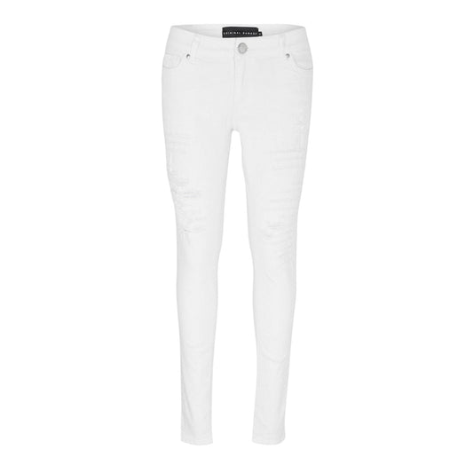 White - Front - Criminal Damage Mens Camden Slim Jeans