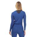 Blue - Back - Skins Womens-Ladies Series-3 Long-Sleeved Top