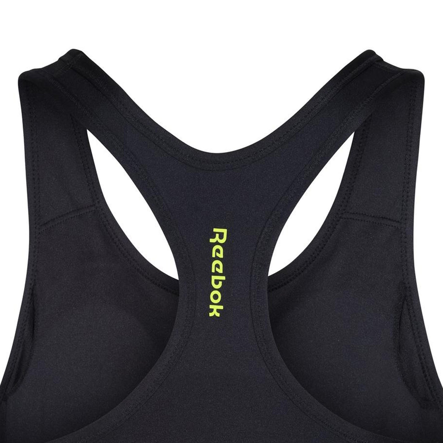 Black-Yellow - Side - Reebok Womens-Ladies Sophia Sports Bra