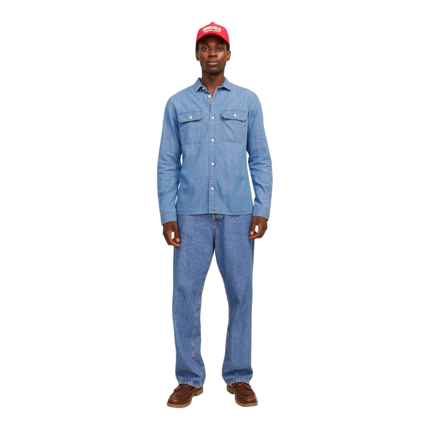 Light Denim Blue - Lifestyle - Jack And Jones Mens Denim Shirt
