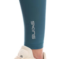 Teal - Side - Skins Womens-Ladies Series-3 Soft Long Leggings