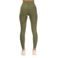 Khaki Green - Back - Skins Womens-Ladies Series-3 Soft Long Leggings