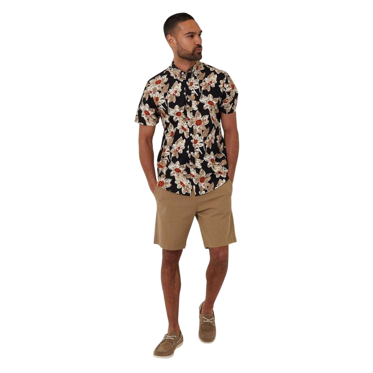 Black - Lifestyle - Threadbare Mens Bellis Regular Shirt
