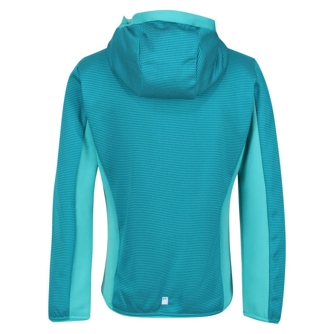 Enamel-Turquoise - Back - Regatta Childrens-Kids Highton Full Zip Fleece Jacket