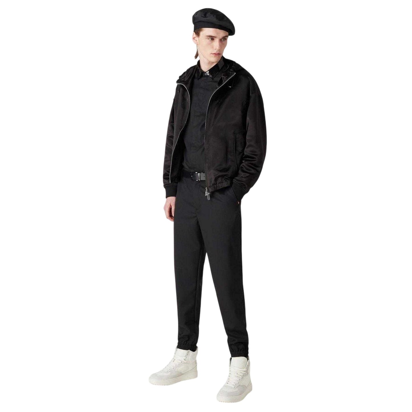 Black - Lifestyle - Emporio Armani EA7 Mens Long-Sleeved Shirt