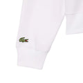 White - Lifestyle - Lacoste Womens-Ladies Quarter Zip Relaxed Fit Sweatshirt