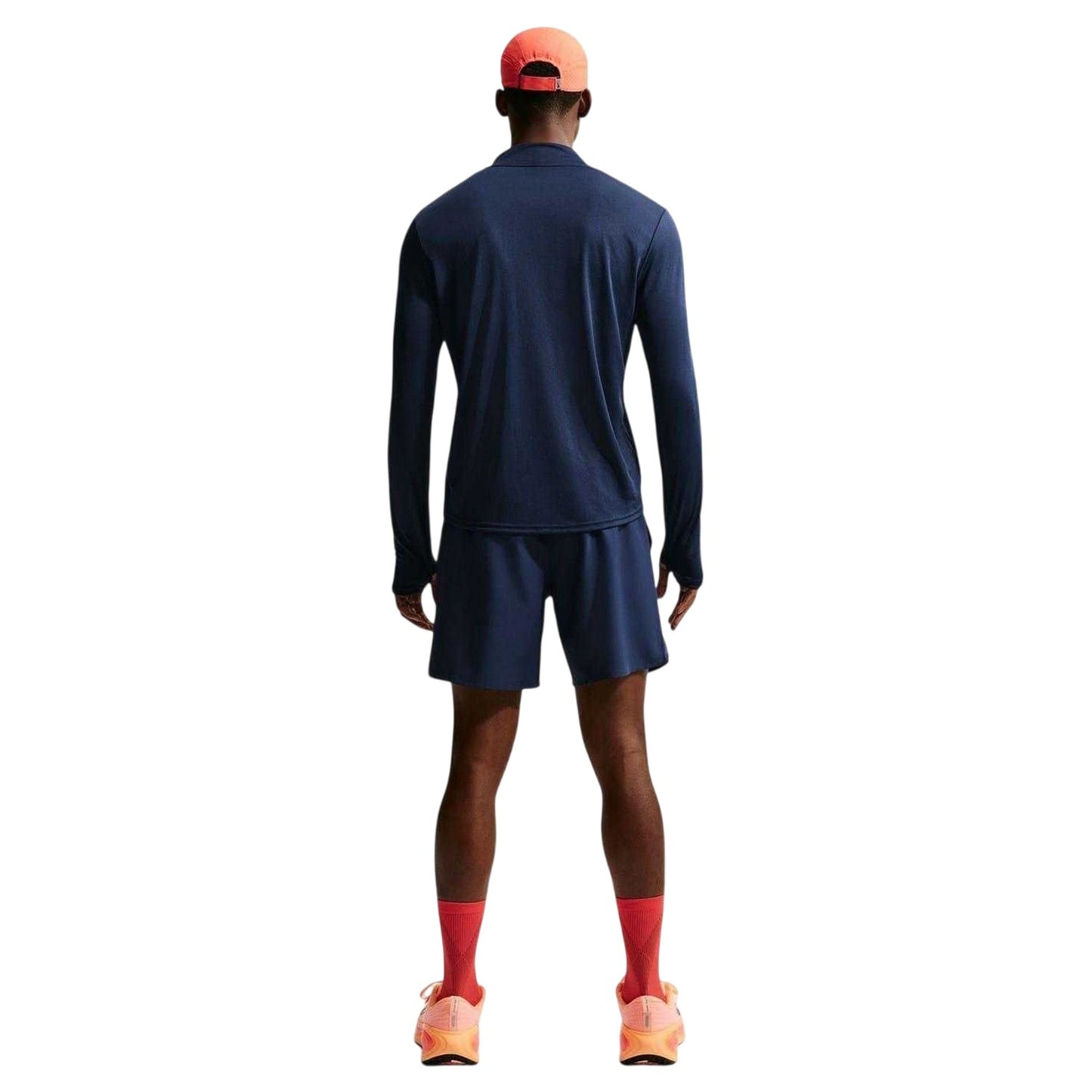 Midnight Navy - Pack Shot - Nike Mens Core Half Zip Long-Sleeved Running Top