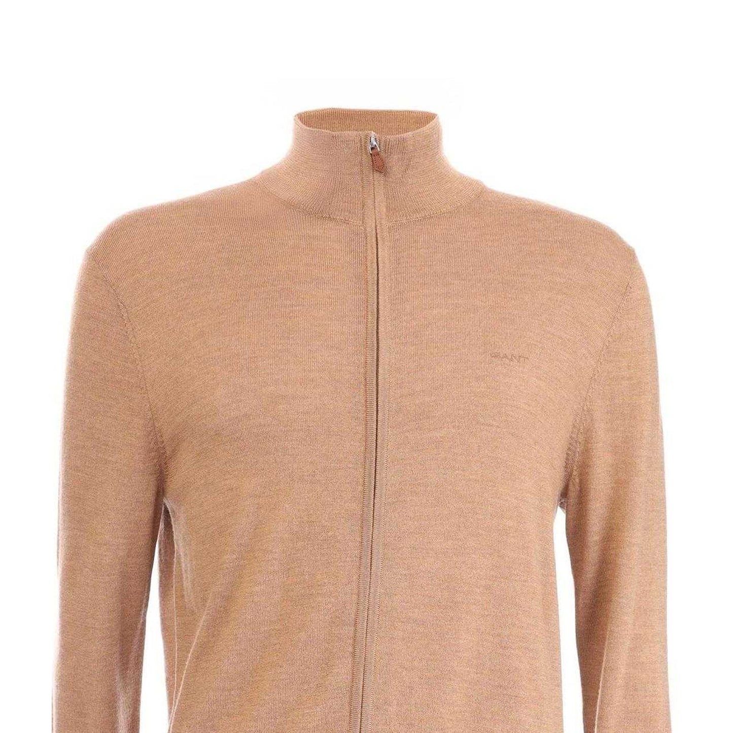 Sand - Side - Gant Mens Merino Wool Cardigan