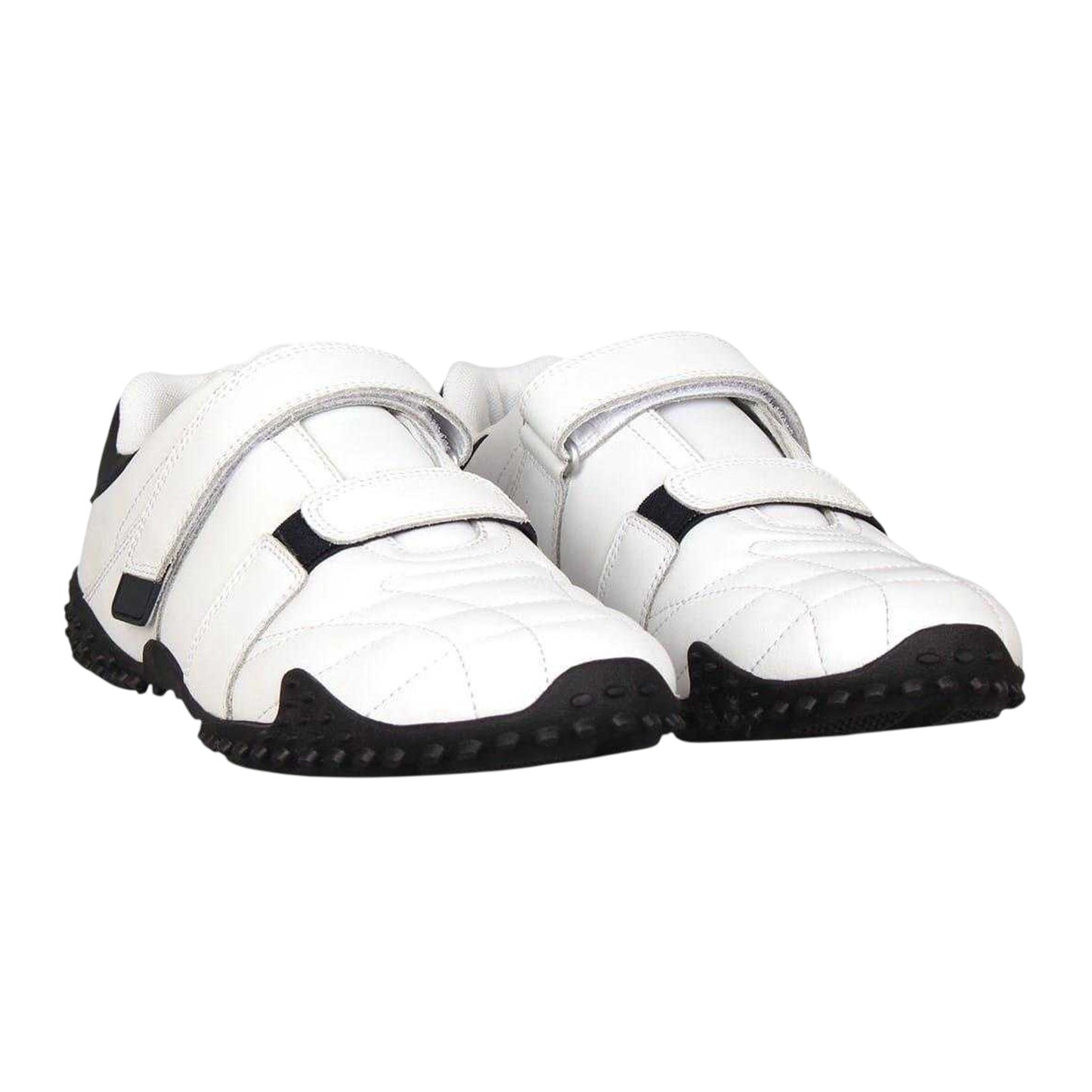 White-Navy - Pack Shot - Lonsdale Mens Fulham Leather Trainers