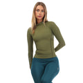 Khaki Green - Lifestyle - Skins Womens-Ladies Series-3 Thermal Long-Sleeved Top
