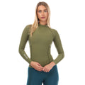 Khaki Green - Front - Skins Womens-Ladies Series-3 Thermal Long-Sleeved Top