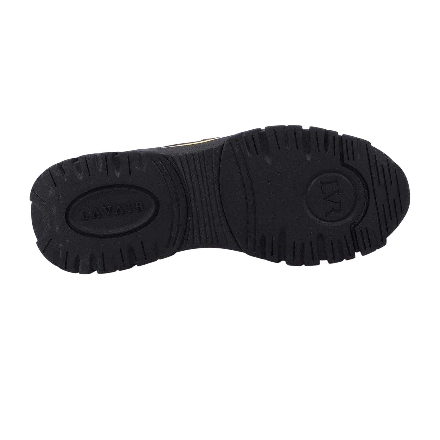 Black-Yellow - Lifestyle - Lavair Mens Pacific 2.0 Nappa Leather Chunky Flat Trainers