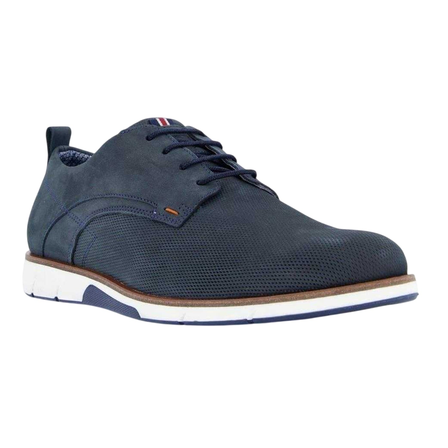 Blue - Lifestyle - Dune London Mens Balad Leather Shoes