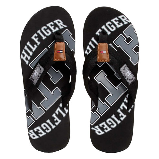 Black - Front - Tommy Hilfiger Mens Essential Beach Flip Flops