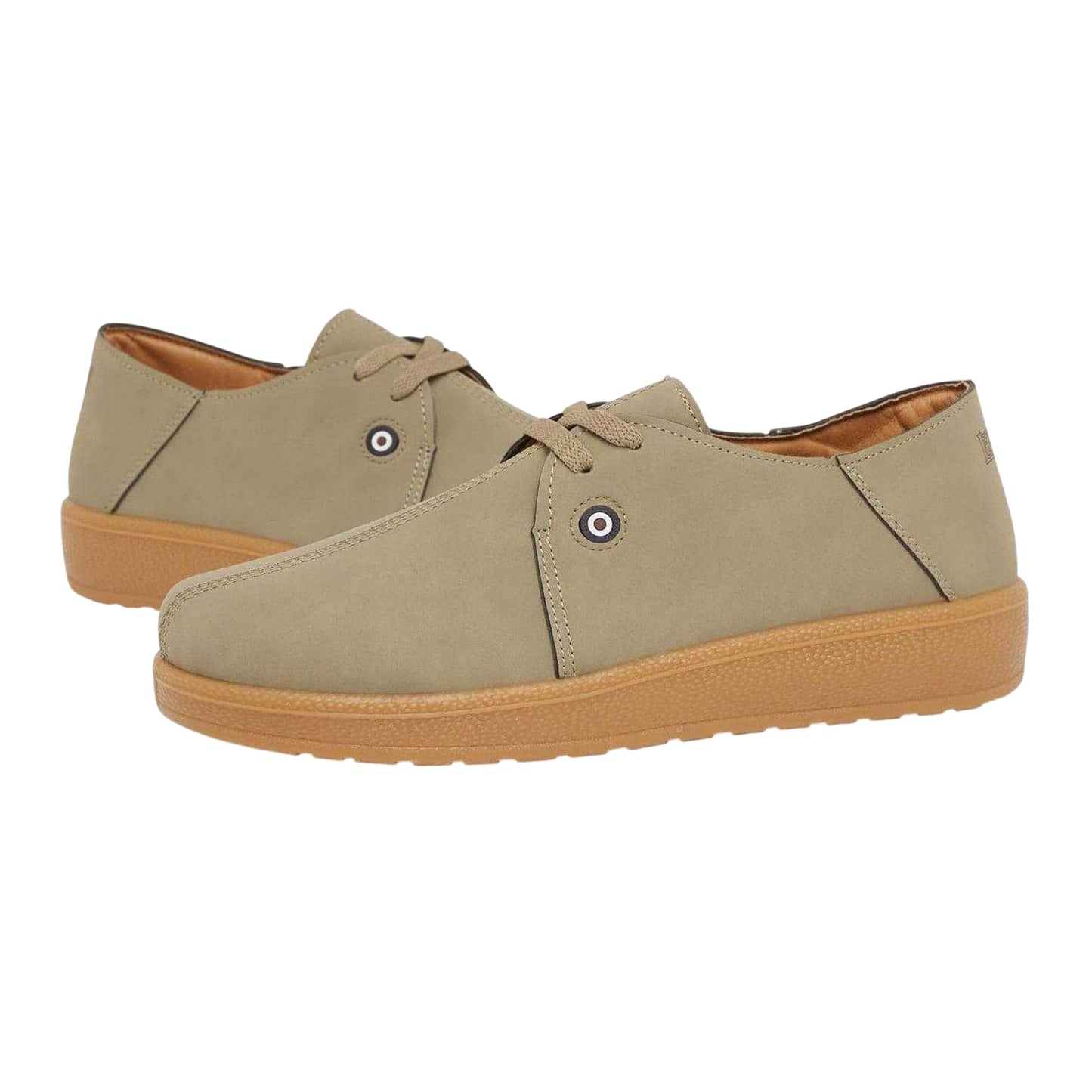 Sand - Lifestyle - Lambretta Mens Panda Canvas Trainers