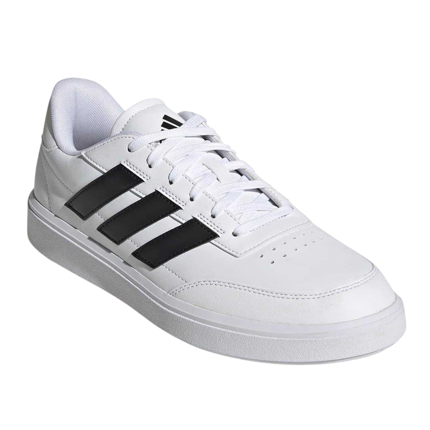 White - Pack Shot - Adidas Mens Courtblock Flat Trainers