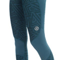 Teal - Side - Skins Womens-Ladies Series-3 Skyscraper Leggings