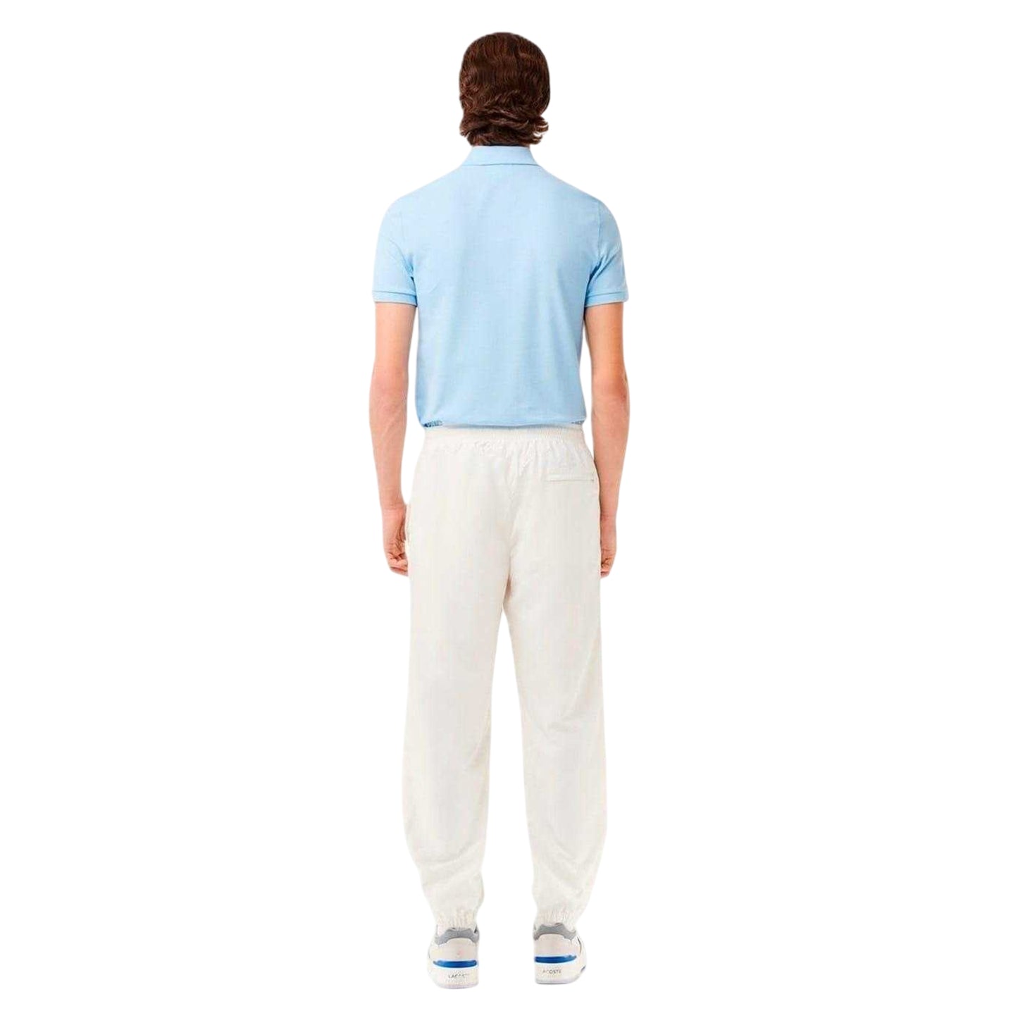 White - Back - Lacoste Mens Sports Jogging Bottoms