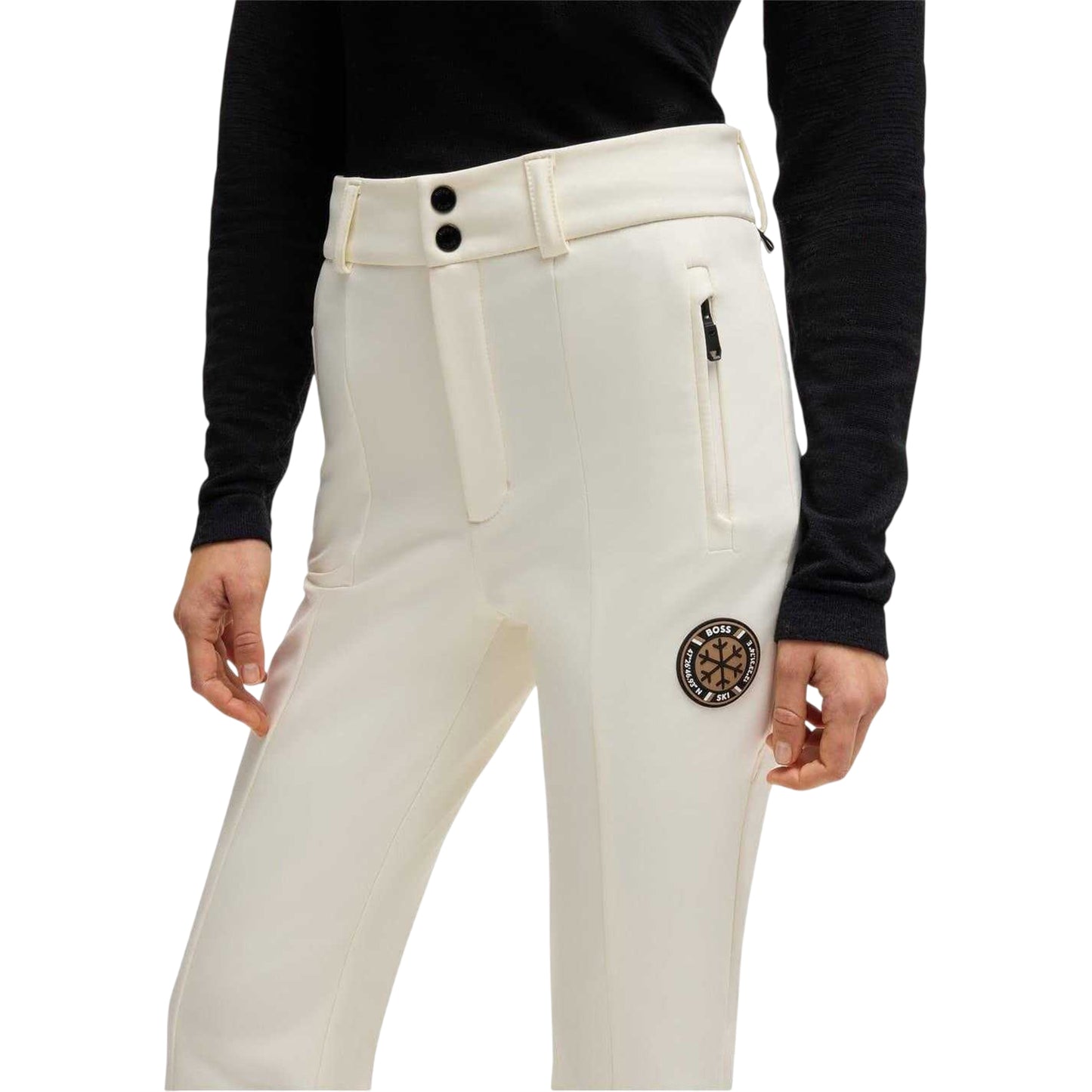 White - Side - Boss Womens-Ladies Kern Ski Trousers