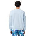 Light Blue - Back - Lacoste Mens Natural Dyed Loose Fit Sweatshirt