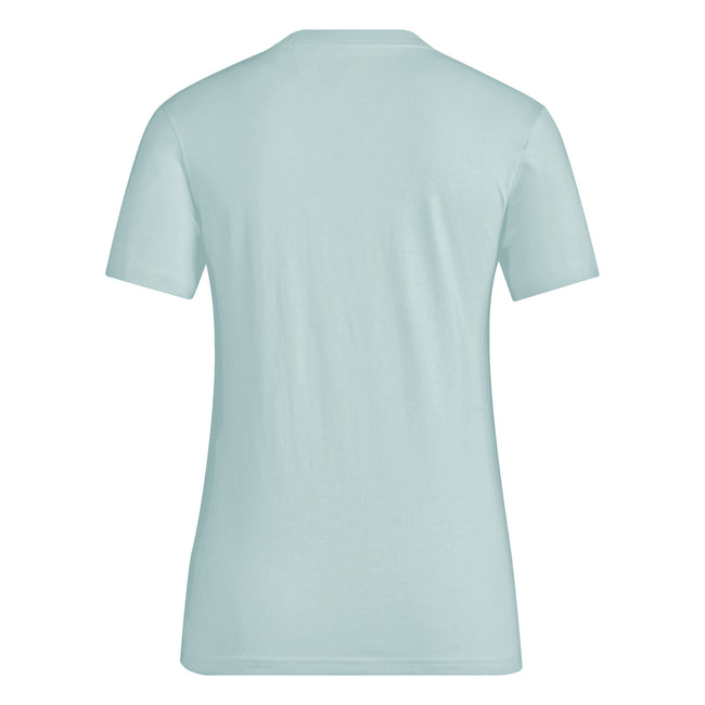 Blue - Back - Adidas Womens-Ladies Essentials Logo T-Shirt