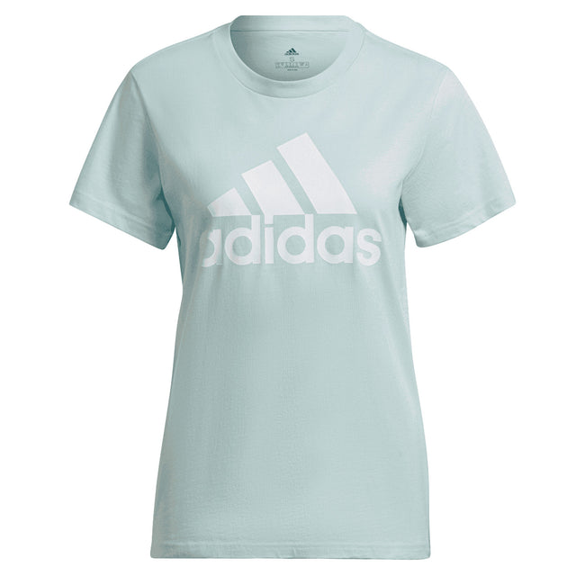 Blue - Front - Adidas Womens-Ladies Essentials Logo T-Shirt