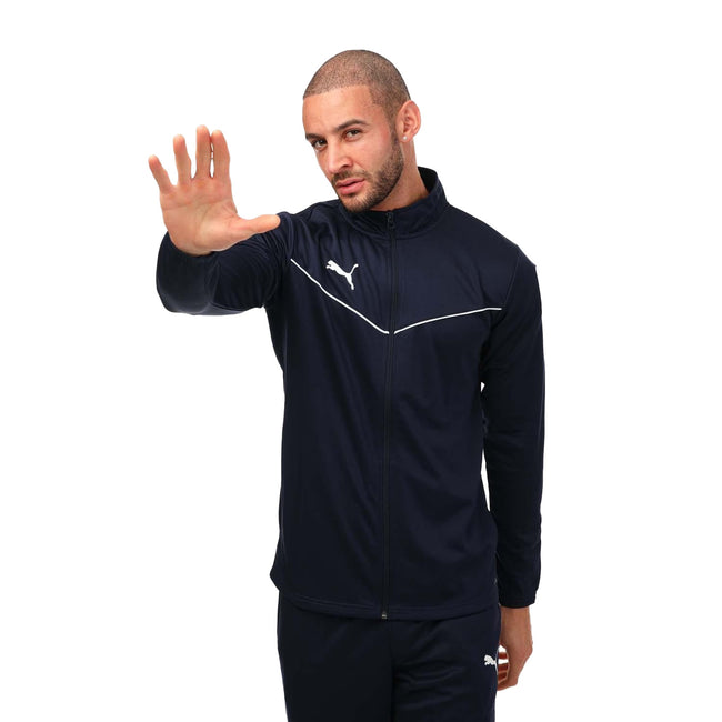 Navy - Lifestyle - Puma Mens Team Rise Polyester Training Jacket
