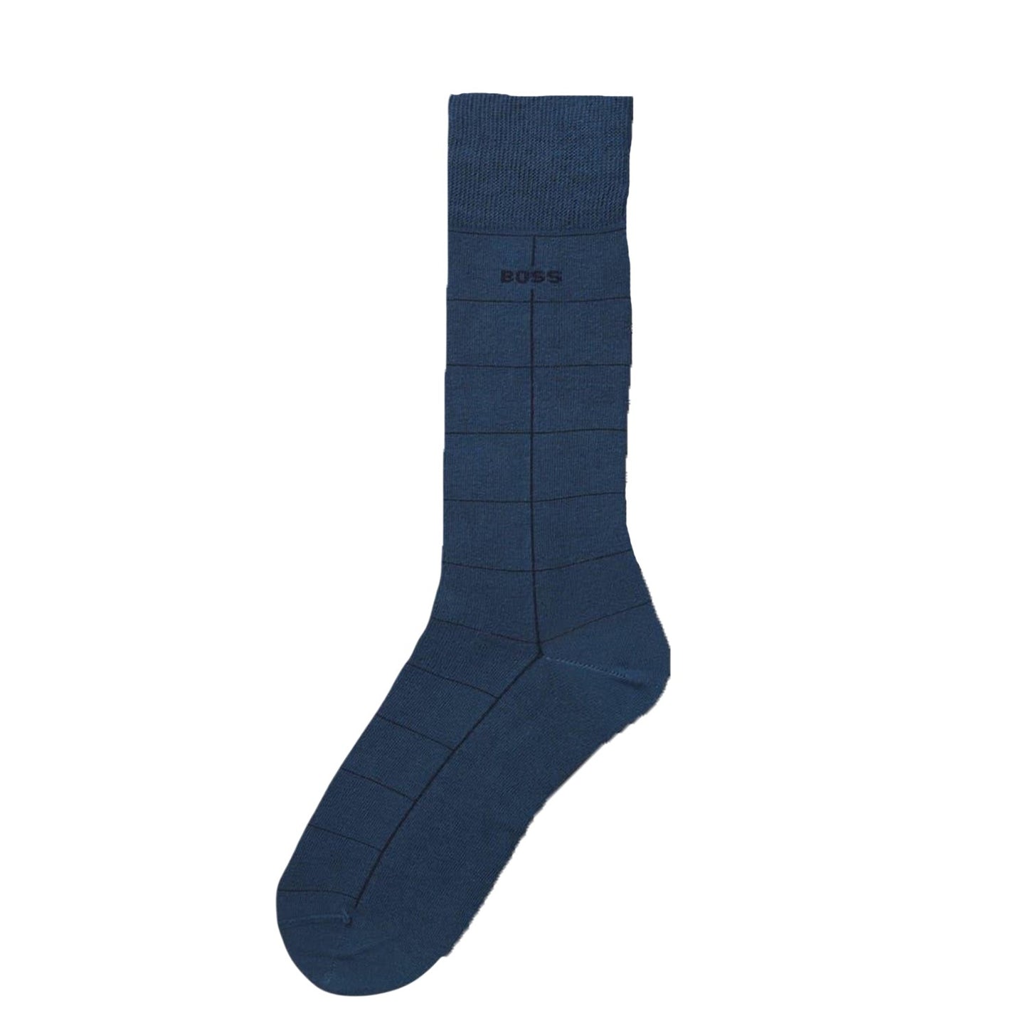 Blue - Side - Boss Mens Crew Socks (Pack of 5)
