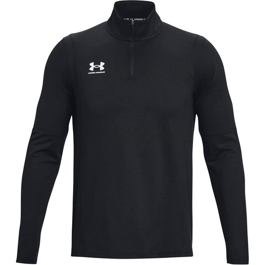 Black-White - Front - Under Armour Mens Challenger Midlayer