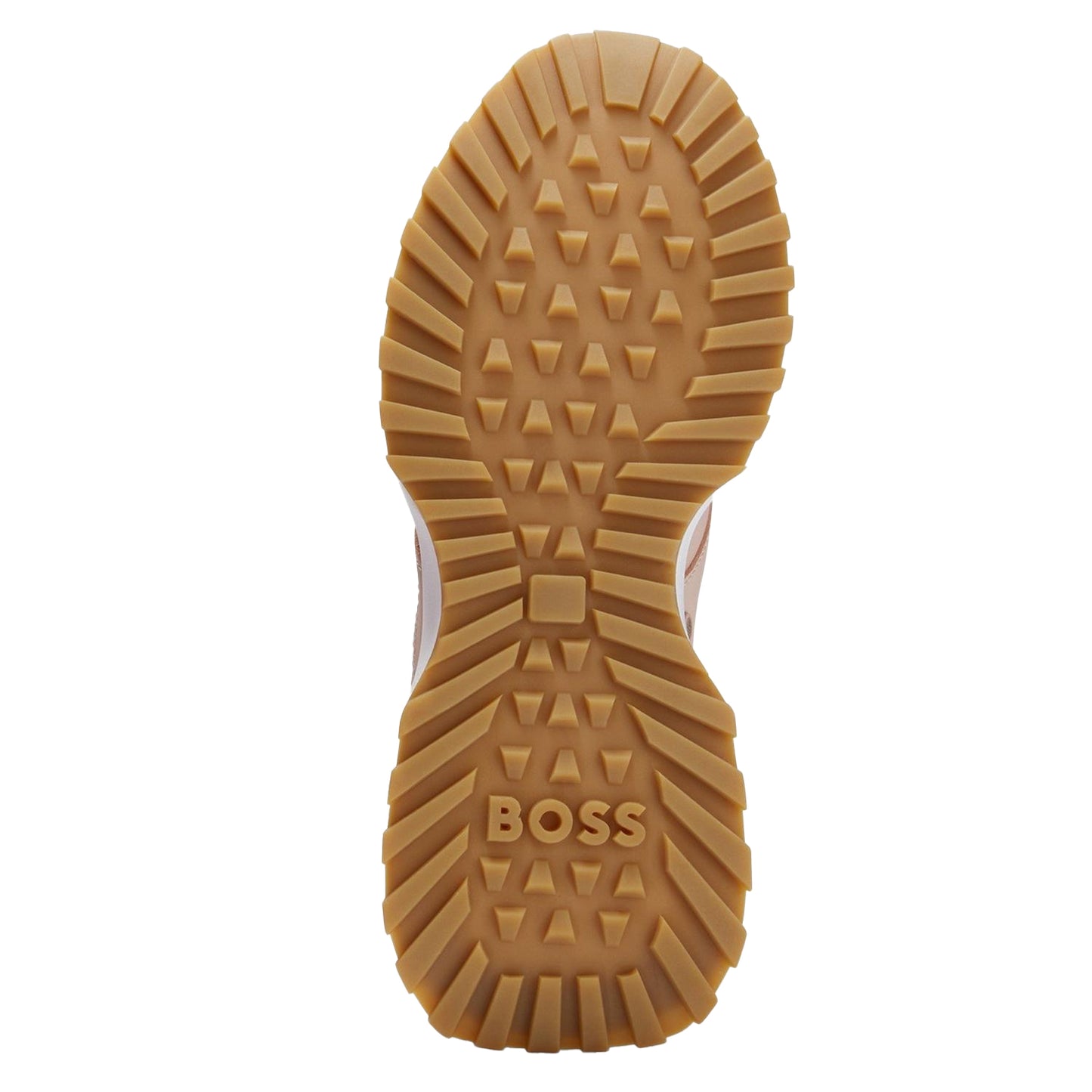 Light Beige - Lifestyle - Boss Womens-Ladies Leather Trainers