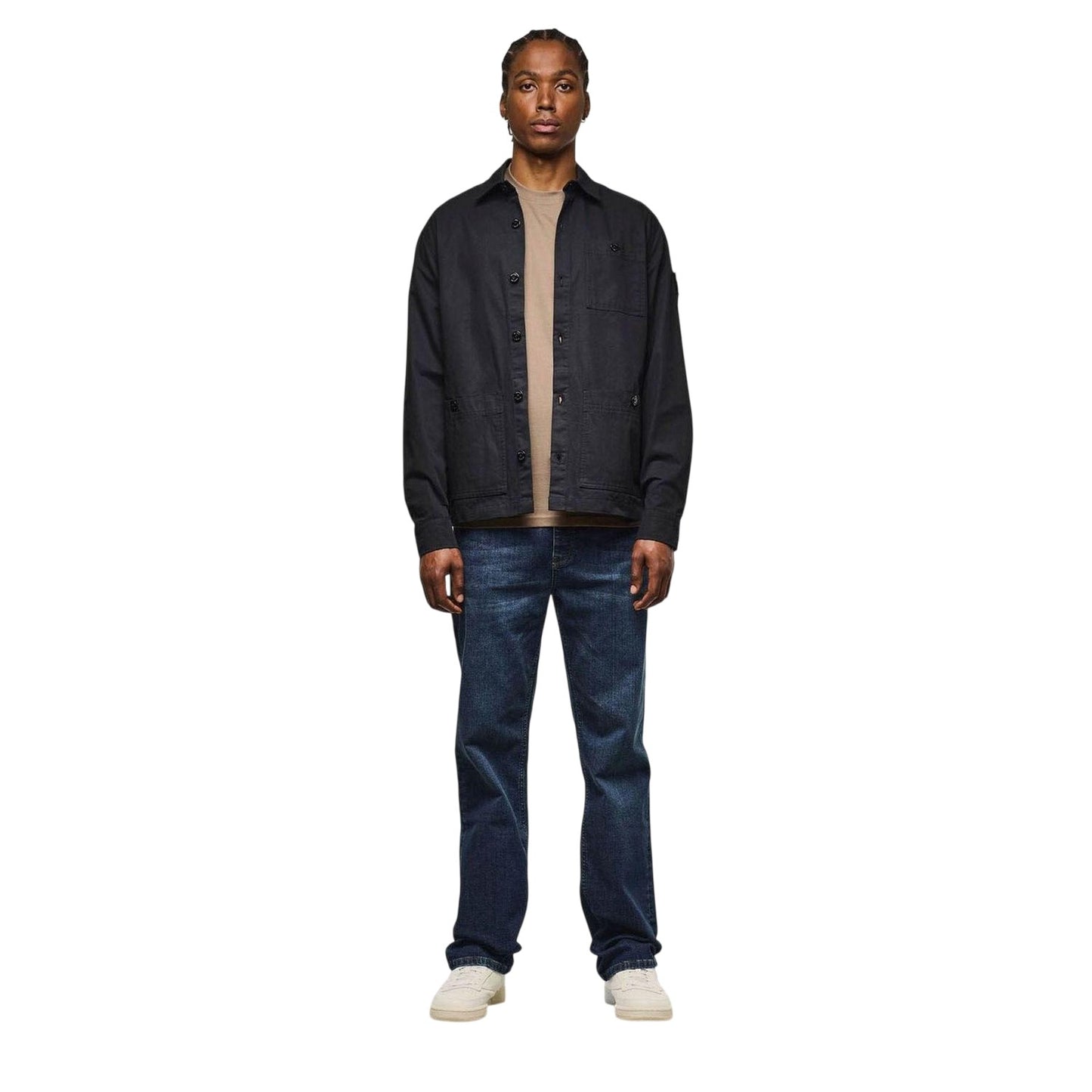 Black - Lifestyle - Weekend Offender Mens Baker Cotton Overshirt
