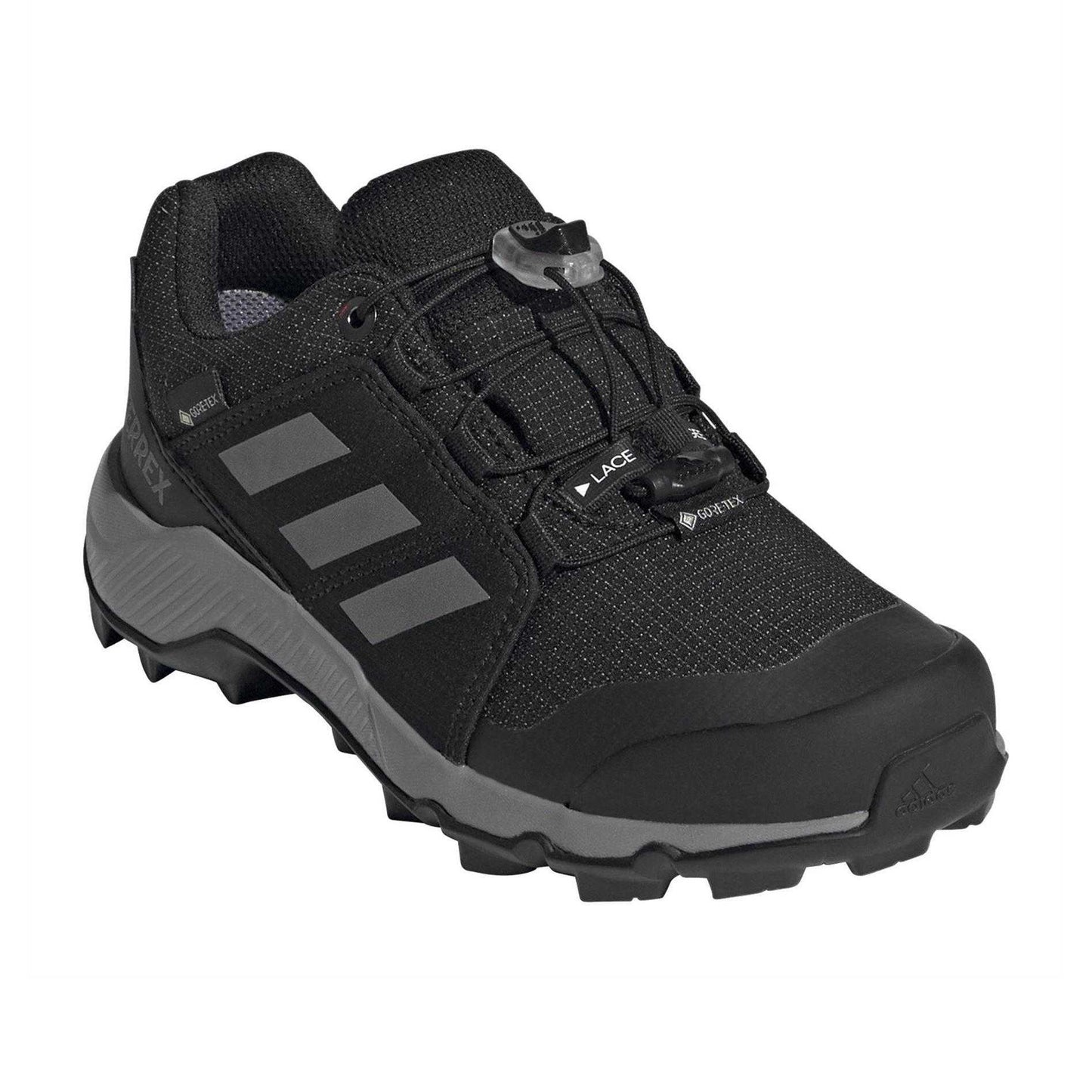 Black - Pack Shot - Adidas Childrens-Kids Terrex GORE-TEX Hiking Shoes
