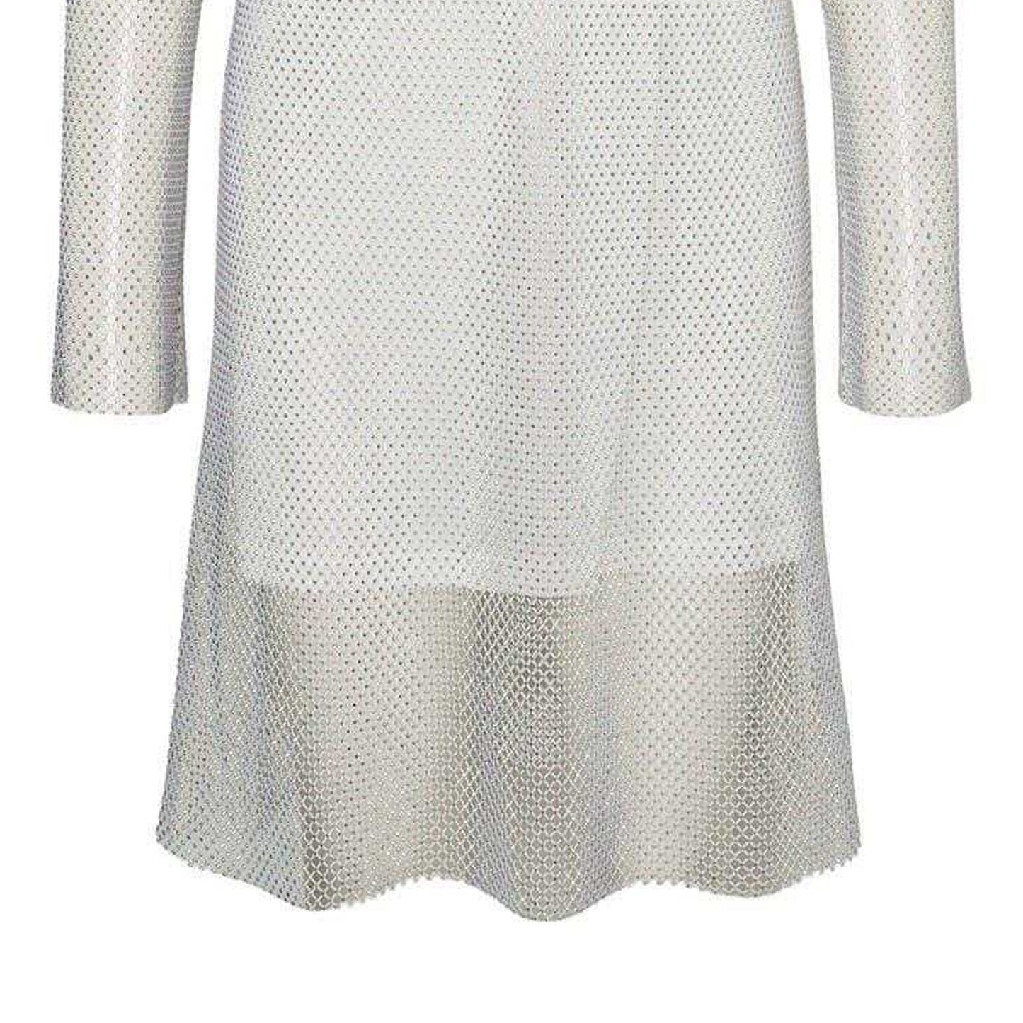 Snow White - Side - Vero Moda Womens-Ladies Celine Mesh Crew Neck Mini Dress